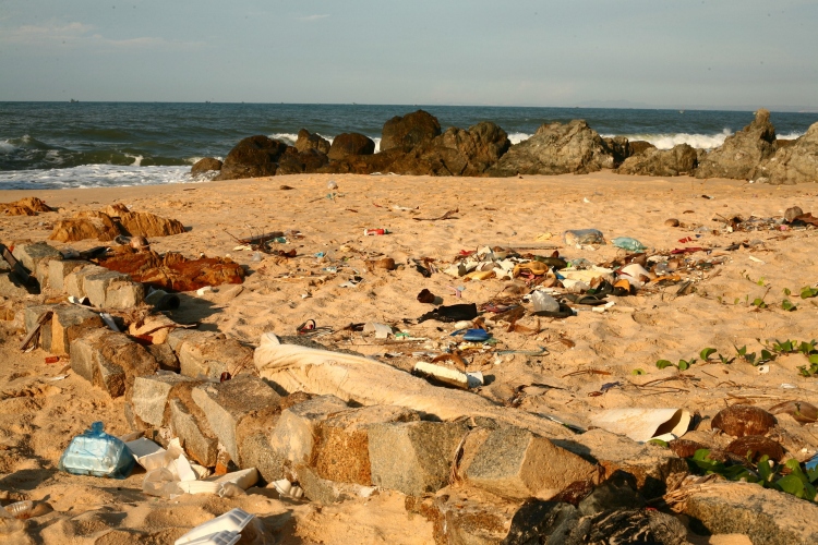 óceán tenger tengerpart műanyag szemét