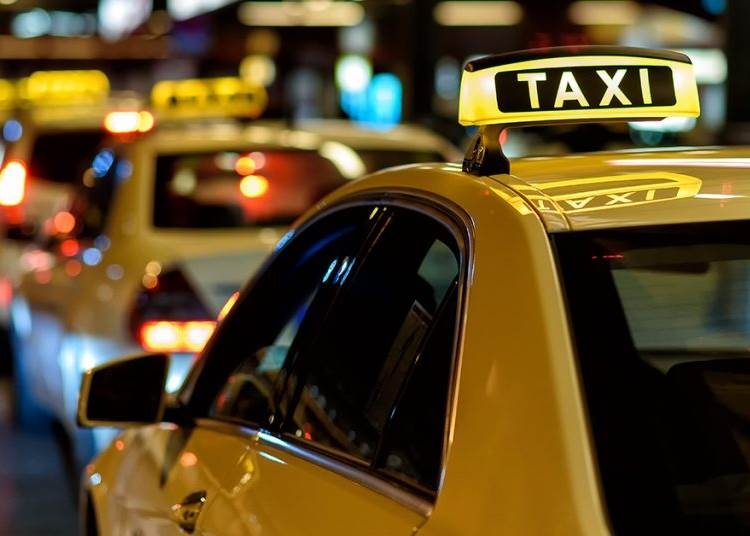 taxi taxilámpa autó