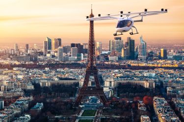 Volocity flies over Paris
