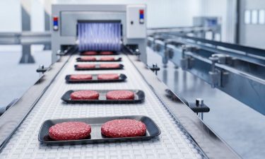 automatizált élelmiszer hamburger csomagolósor