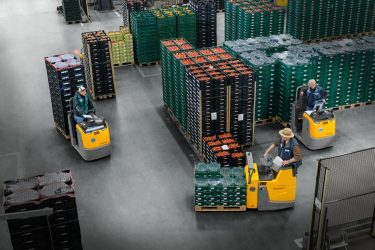 jungheinrich targonca zöldség gyümölcs raktár