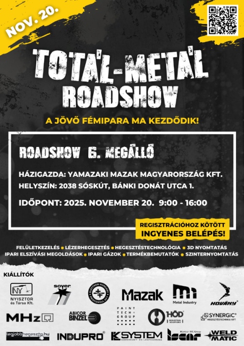 Totál-Metál Roadshow meghívó