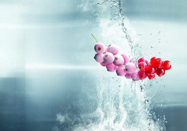 Gyümölcsöt fagyasztanak kriogénes megoldással.