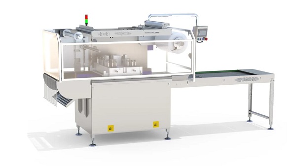 Fóliás lezárásra és vákuum-védőgázos csomagolásra alkalmas FRIMAQ berendezés látható oldalnézetből.