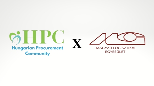 A Hungarian Procurement Community és a Magyar Logisztikai Egyesület logói egymás mellett